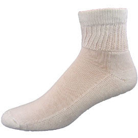 Medipeds Cushion Quarter Sock - XL - White - 2 Pairs