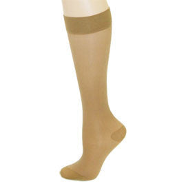 Medipeds Sheer Support Compression Knee High - M - Nude - 1 Pair