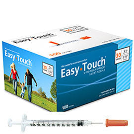 EasyTouch Insulin Syringe - 30G .5CC 5/16" - BX 100