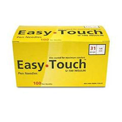 EasyTouch Pen Needle - 31G 1/4" - BX 100