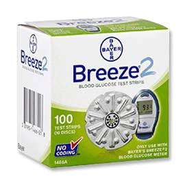 Bayer Breeze 2 Test Strips - 100 ct.