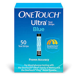 One Touch Ultra Blue Glucose Test Strips - 50 ct.