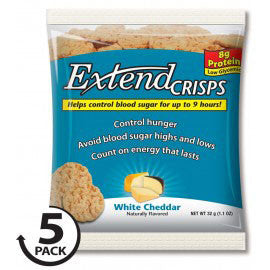 Extend Nutrition Crisps - White Cheddar - 5 Bags
