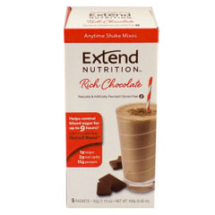 Extend Nutrition Anytime Shake Mixes - Rich Chocolate - 5 Pack