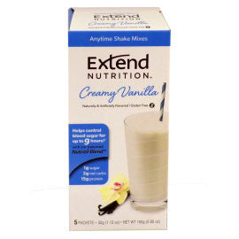 Extend Nutrition Anytime Shake Mixes - Creamy Vanilla - 5 Pack