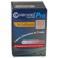 Clever Choice Auto-Code Pro Glucose Test Strips - 50ct.
