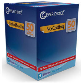 Clever Choice Auto-Code Voice Glucose Test Strips - 50 ct.