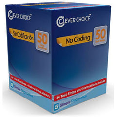 Clever Choice Auto-Code Voice Glucose Test Strips - 50 ct.