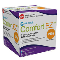 Clever Choice Comfort EZ 28G 100 Safety Lancets 1.8mm depth setting