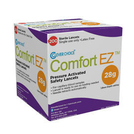 Clever Choice Comfort EZ 28G 200 Safety Lancets 1.8mm depth setting