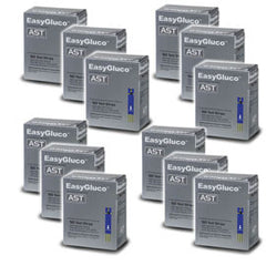 EasyGluco Glucose Test Strips 50/bx Case of 12
