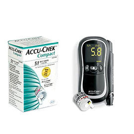 Accu-Chek Compact Plus Diabetes Monitoring Kit Combo (Meter Kit and Compact Test Strips 51ct.)