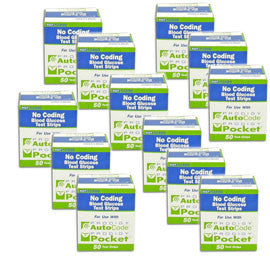Prodigy AutoCode Blood Glucose Test Strips 50/bx Case of 12