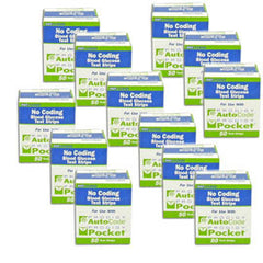Prodigy AutoCode Blood Glucose Test Strips 50/bx Case of 12