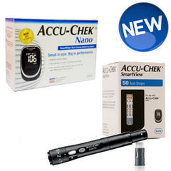 Accu-Chek Nano / SmartView Combo Kit (Includes 1 Nano Meter and 50 SmartView Strips)
