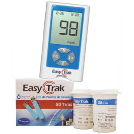 Easy Trak Blood Glucose Monitor Meter Kit Combo (Meter Kit and Test Strips 50ct)