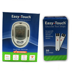 EasyTouch Glucose Monitor Kit Combo (Meter Kit and Test Strips 50ct)