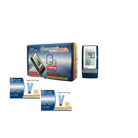 Clever Choice Auto-Code Voice Blood Glucose Meter Kit Combo (Meter Kit and Test Strips 100ct)