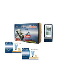 Clever Choice Auto-Code Voice Blood Glucose Meter Kit Combo (Meter Kit and Test Strips 100ct)