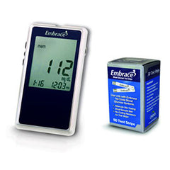Embrace Diabetes Meter Kit Combo (Meter Kit and 50ct Embrace Test Strips)