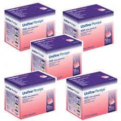 Owen Mumford Unifine Pentips Original - 29G  12mm 1/2"  - BX 100 - Case of 5