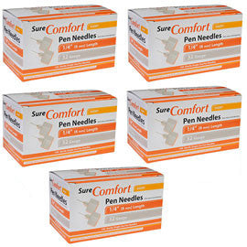 SureComfort Short Pen Needles - 32G 1/4" - BX 100 - Case of 5