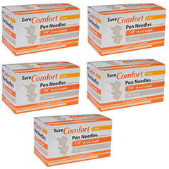 SureComfort Short Pen Needles - 32G 1/4" - BX 100 - Case of 5