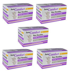 SureComfort Mini Pen Needles - 30G 5/16" - BX 100- Case of 5