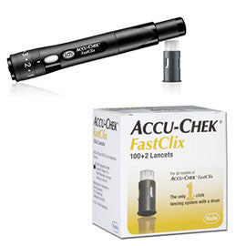 Accu-Chek Fastclix Lancing Device w/ FastClix Lancets - 102ct