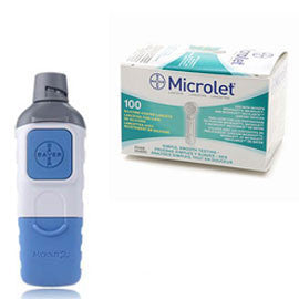 Bayer Microlet 2 Lancing Device w/ Microlet 2 Lancets - 100ct