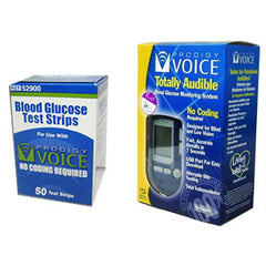 Prodigy Voice Meter Kit Combo (Meter Kit and Test Strips 50ct)