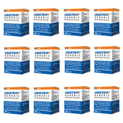 UniStrip Glucose Test Strips - 50ct - Compatible with ALL OneTouch Ultra Meters - 12/bx