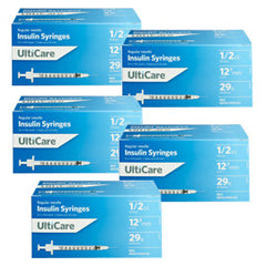 UltiCare Ulti-Fine U-100 Insulin Syringes 29g 1/2cc 1/2in 100/bx Case of 5