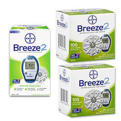 FREE Bayer Breeze 2 Diabetes Meter Kit with Purchase of 200 Strips