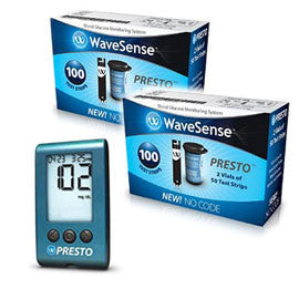 FREE AgaMatrix WaveSense Presto Meter Kit with 200 test strips