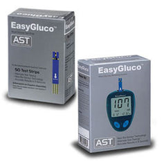 EasyGluco Glucose Test Strips 50/bx w/ Meter Kit