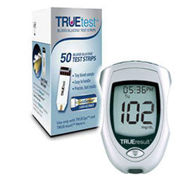 TRUEtest Glucose Strips 50/bx w/ TrueResult Meter Kit