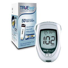 TRUEtest Glucose Strips 50/bx w/ TrueResult Meter Kit