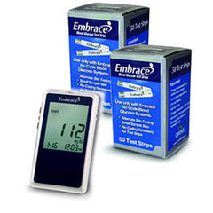 Embrace No-Code Talking Meter Kit w/100 Test Strips