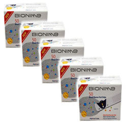 Bionime Rightest GS300 Blood Glucose Test Strips 50/bx - Buy 4, Get 1 FREE