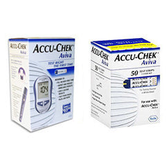Accu-Chek Aviva Diabetes Monitoring Kit Combo (Meter Kit and Aviva Test Strips 50ct.)