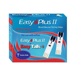 Easy Plus II Glucose Test strips - 50 ct.
