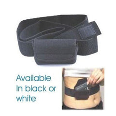 Minimed Waist-it Velour Pouch w/ Elastic Straps, Black