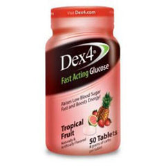 Dex 4 Glucose Tabs - Tropical Fruit 50 ct.